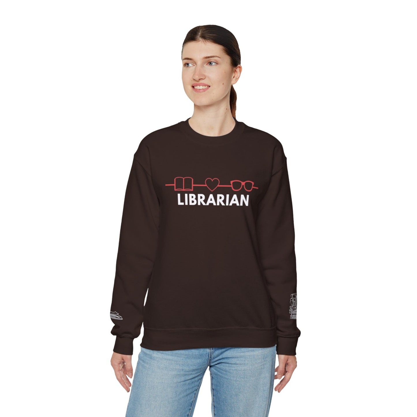 Comfy Librarian Crewneck Sweatshirt