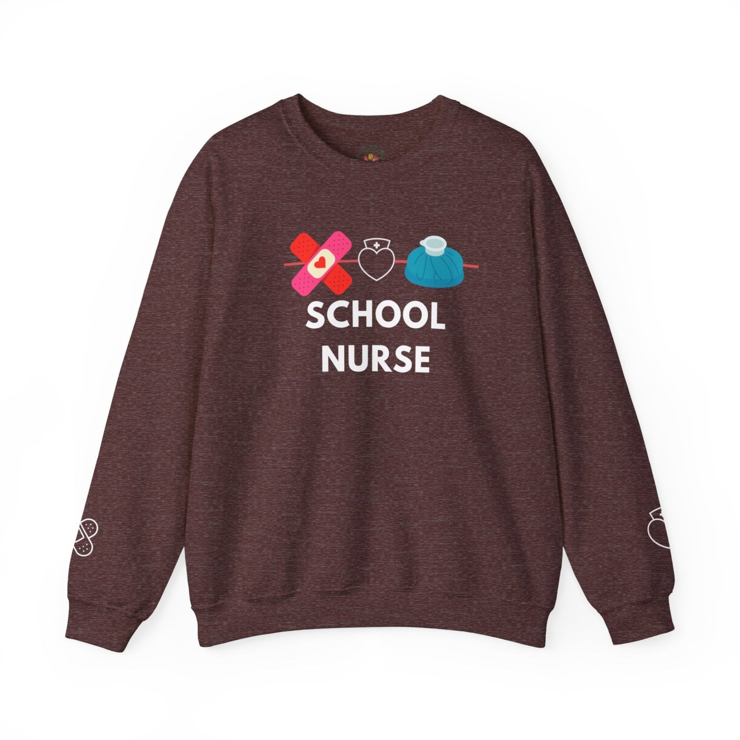 Comfy School Nurse Crewneck Sweatshirt