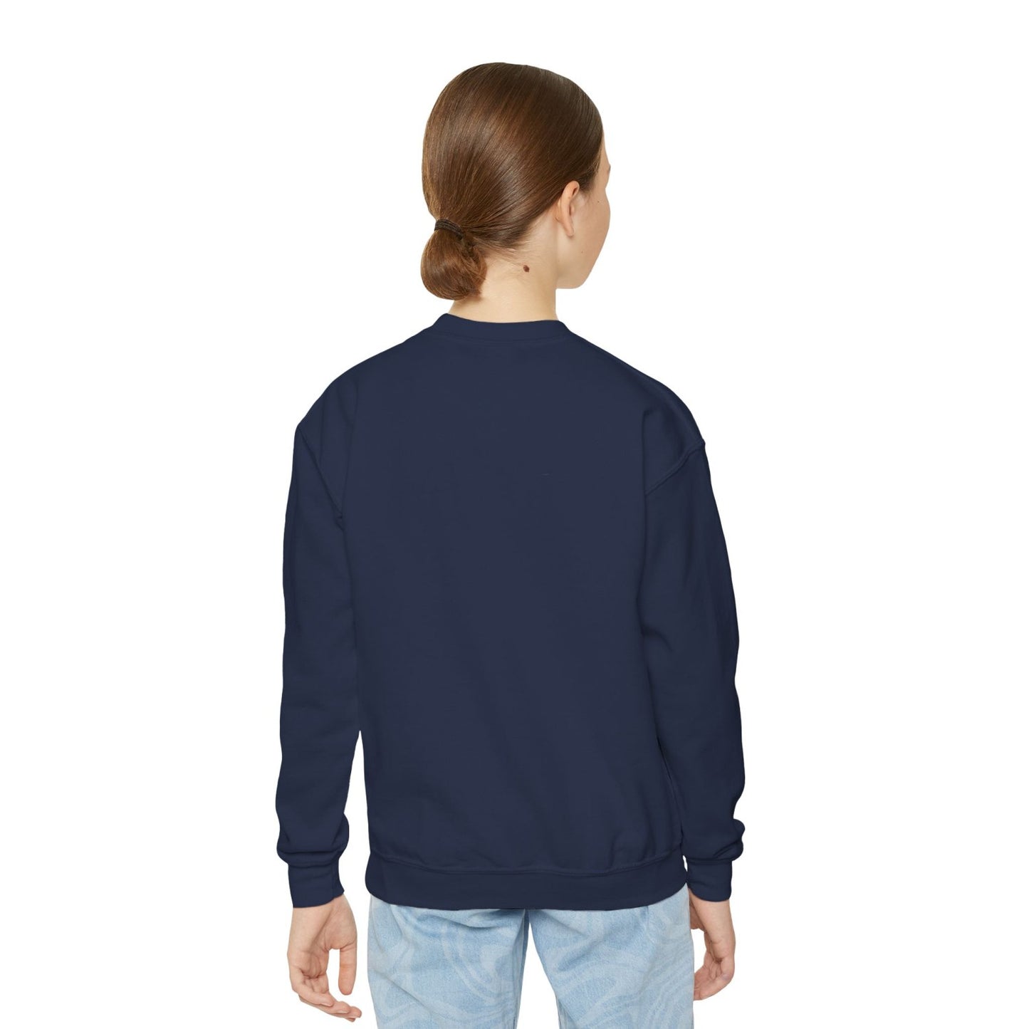Cozy Youth Crewneck Sweatshirt Featuring Roller Skating Hammy