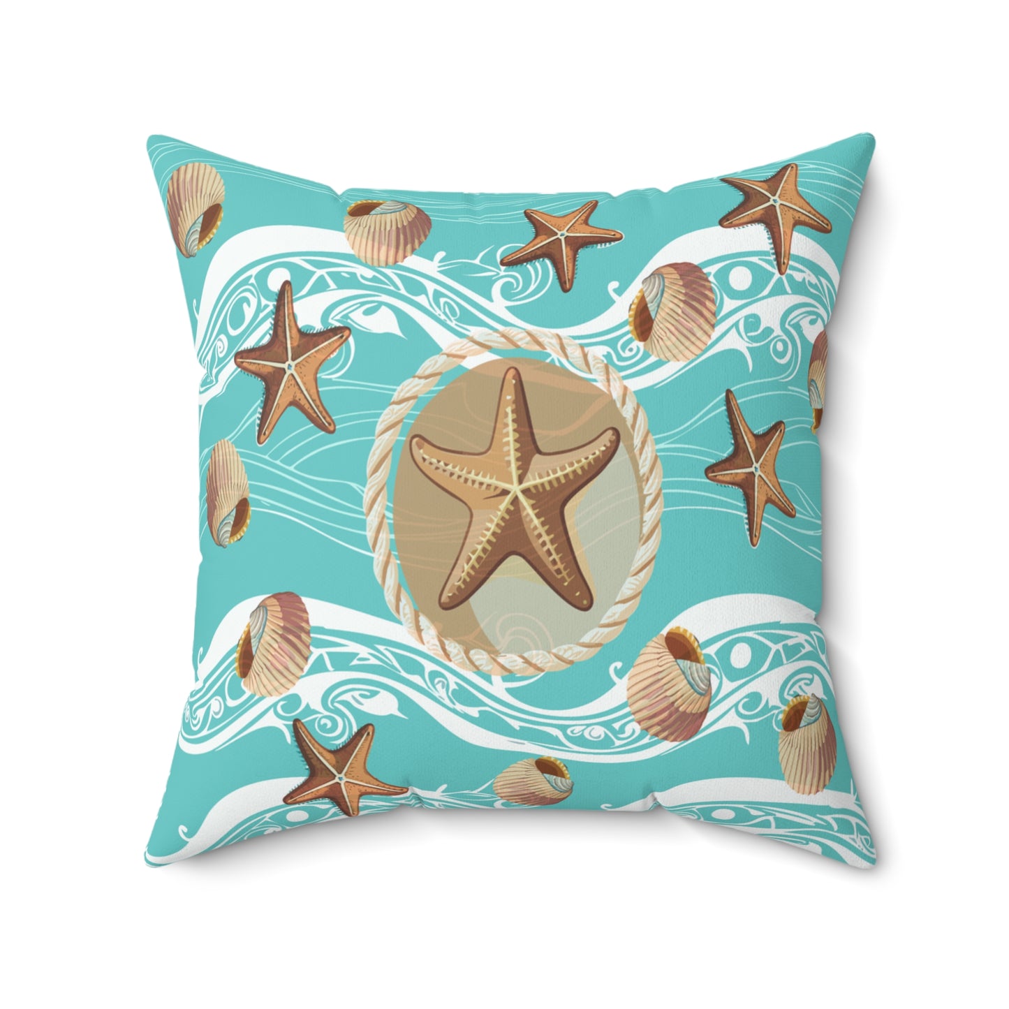 Nautical Inspired Square Pillow
