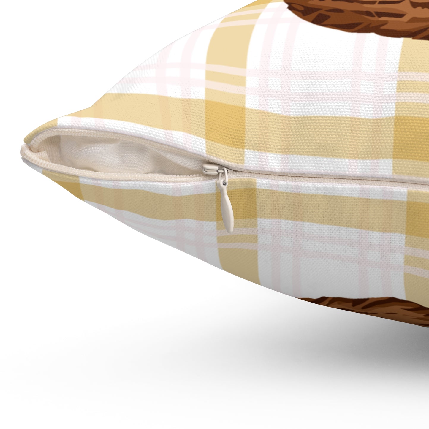 Accent Pillow Featuring Cute Maltese in Tulip Basket