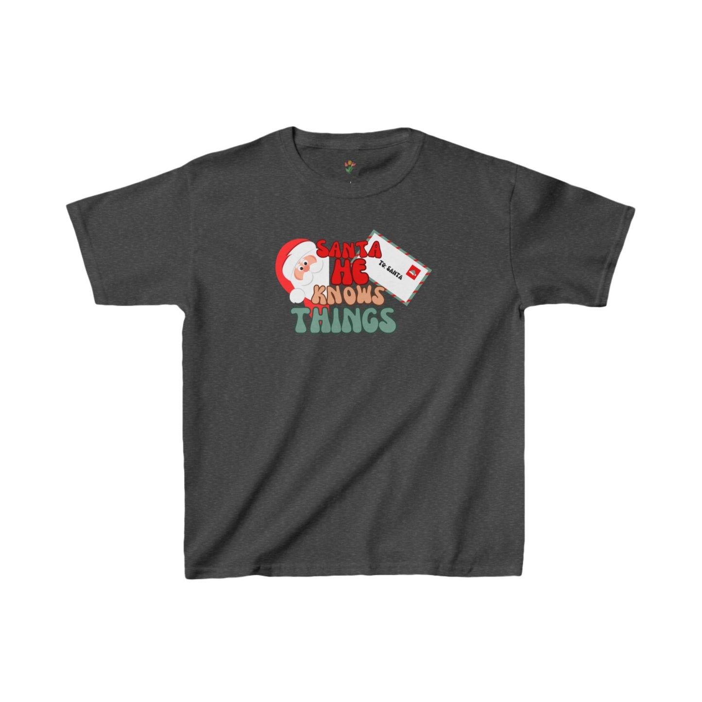 Funny Santa Kids Heavy Cottonâ„¢ Tee