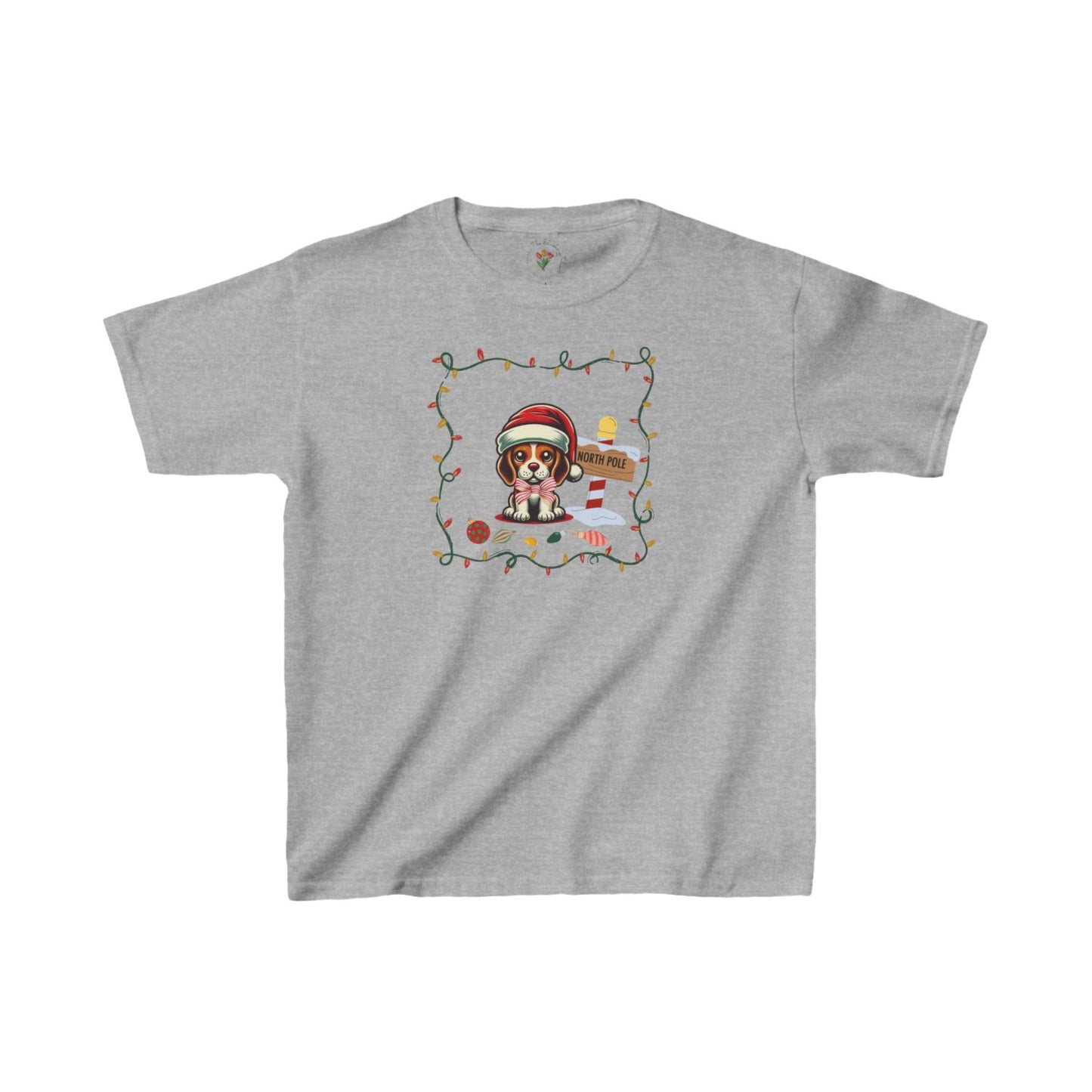 North Pole Beagle Kids Heavy Cottonâ„¢ Tee