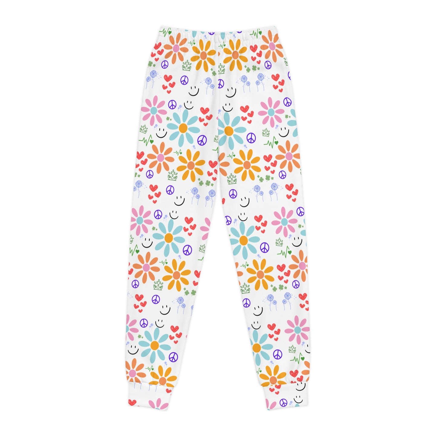 Wishes Collection Youth Joggers  (in White)