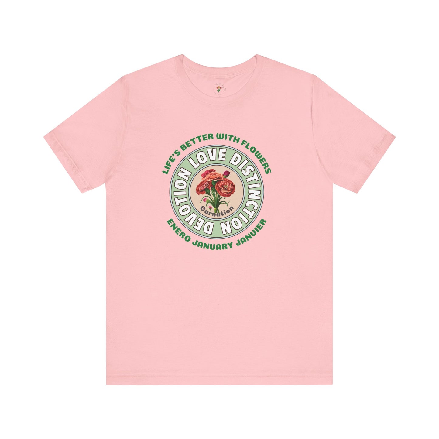 January Carnation Inspired Tee