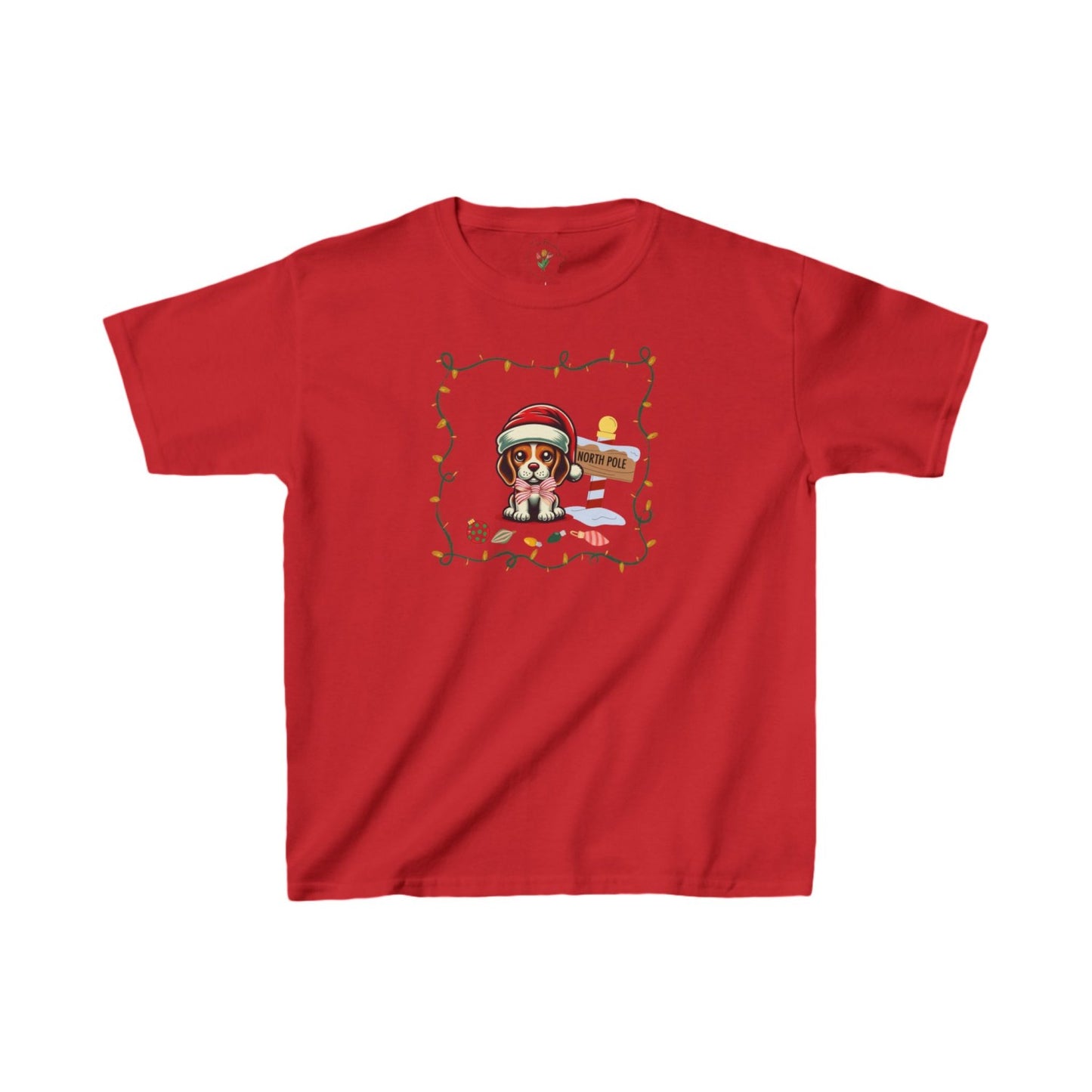North Pole Beagle Kids Heavy Cottonâ„¢ Tee