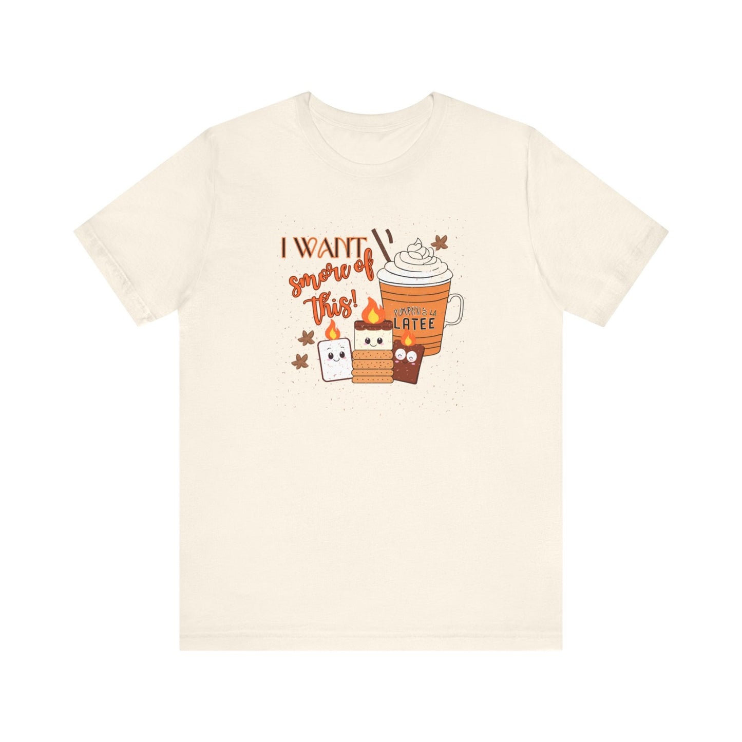 Light-Hearted Funny Fall T-Shirt Featuring Seasonal Treats