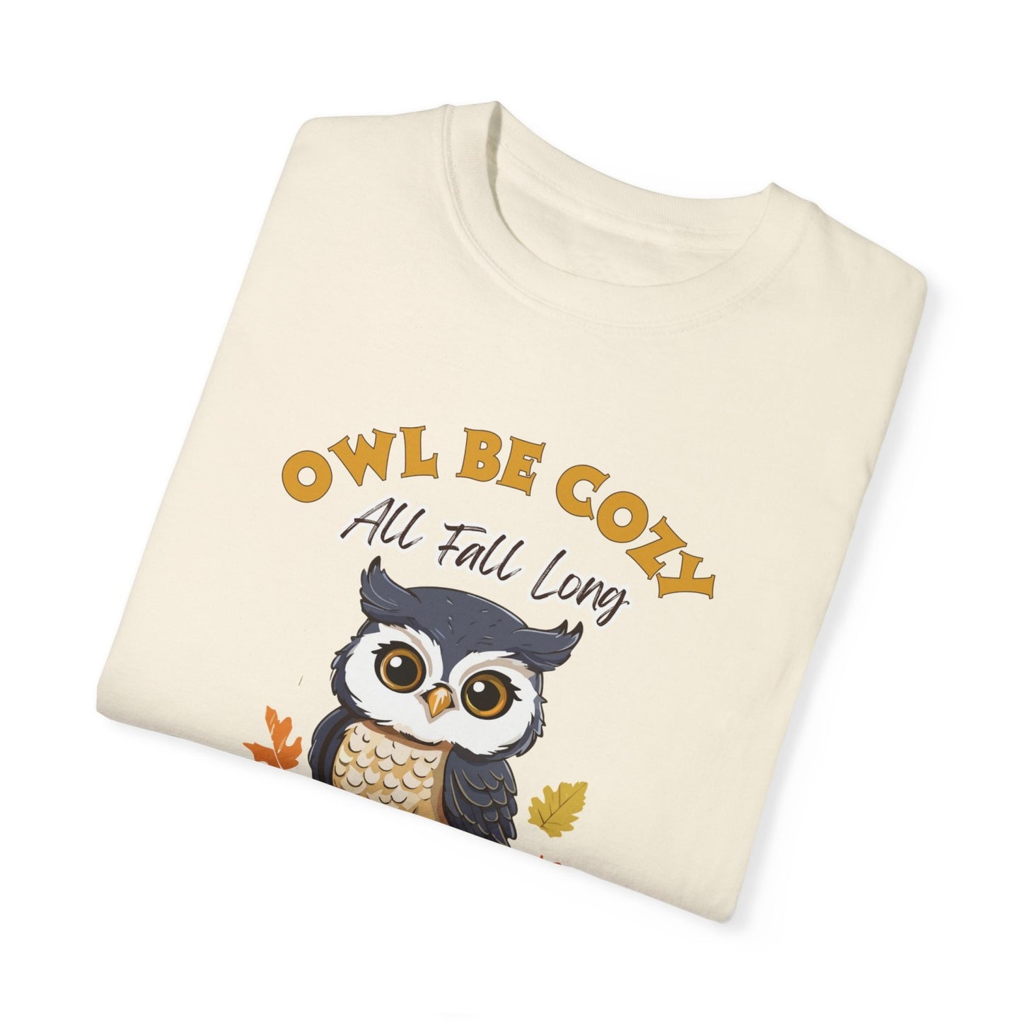 Comfy Fall Tee Featuring Smart Owl