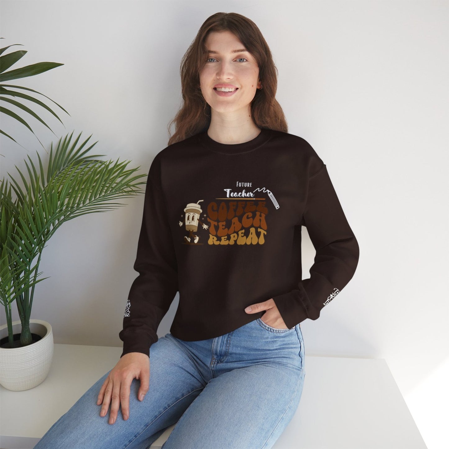 Comfy Future Teacher Crewneck Sweatshirt