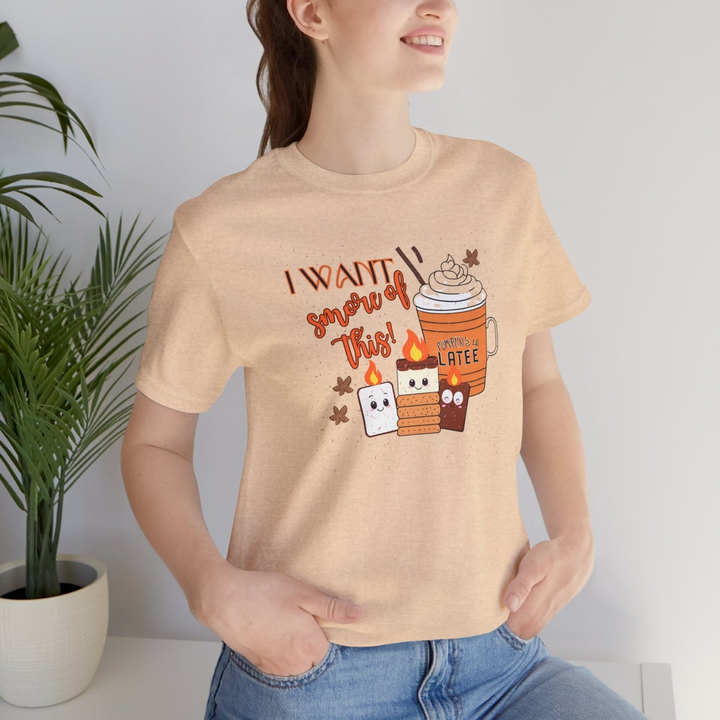 Light-Hearted Funny Fall T-Shirt Featuring Seasonal Treats