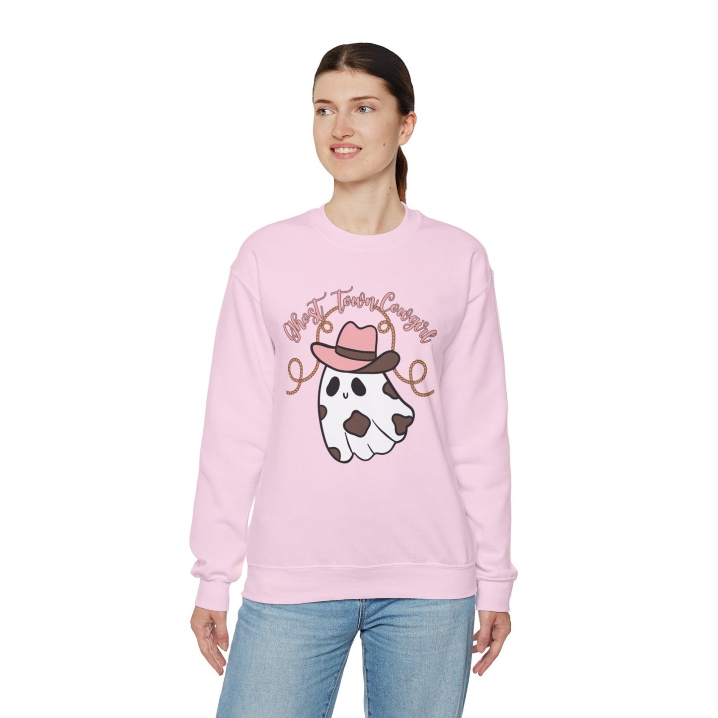 Western Inspired Halloween Heavy Blendâ„¢ Crewneck Sweatshirt