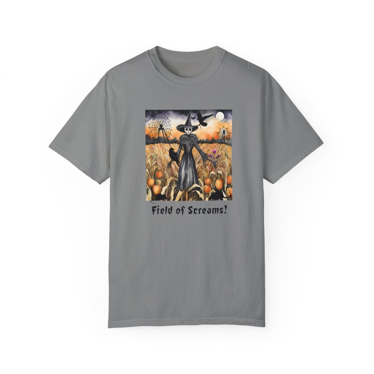 Vintage Inspired Halloween T-Shirt Featuring Scarecrow