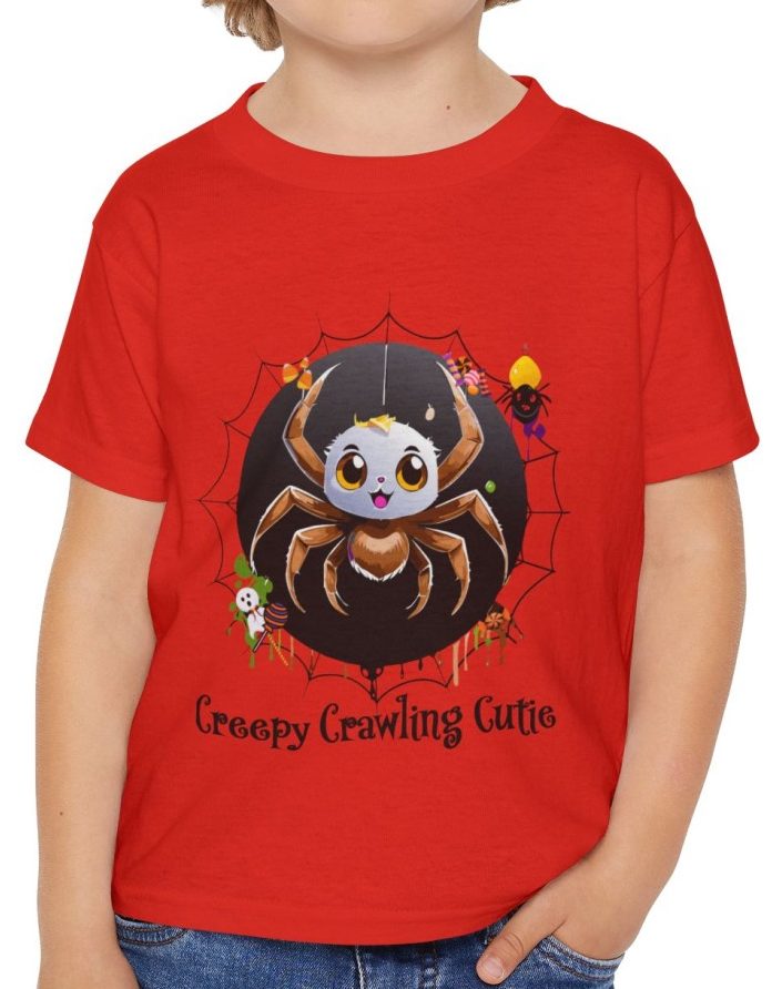 Halloween Inspired Creepy Spider Heavy Cottonâ„¢ Toddler T-shirt