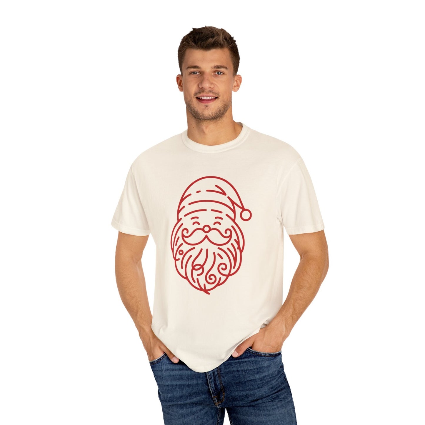 Comfy Minimalist Inspired Santa T-Shirt