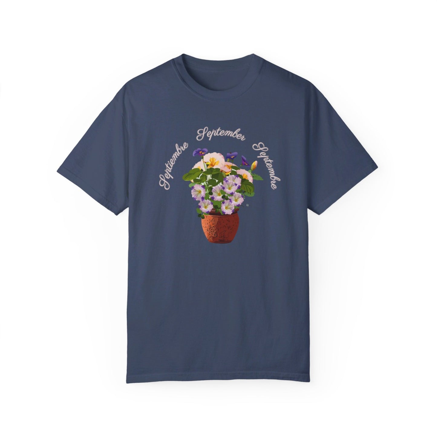 September Inspired Floral T-Shirt Featuring Morning Glories
