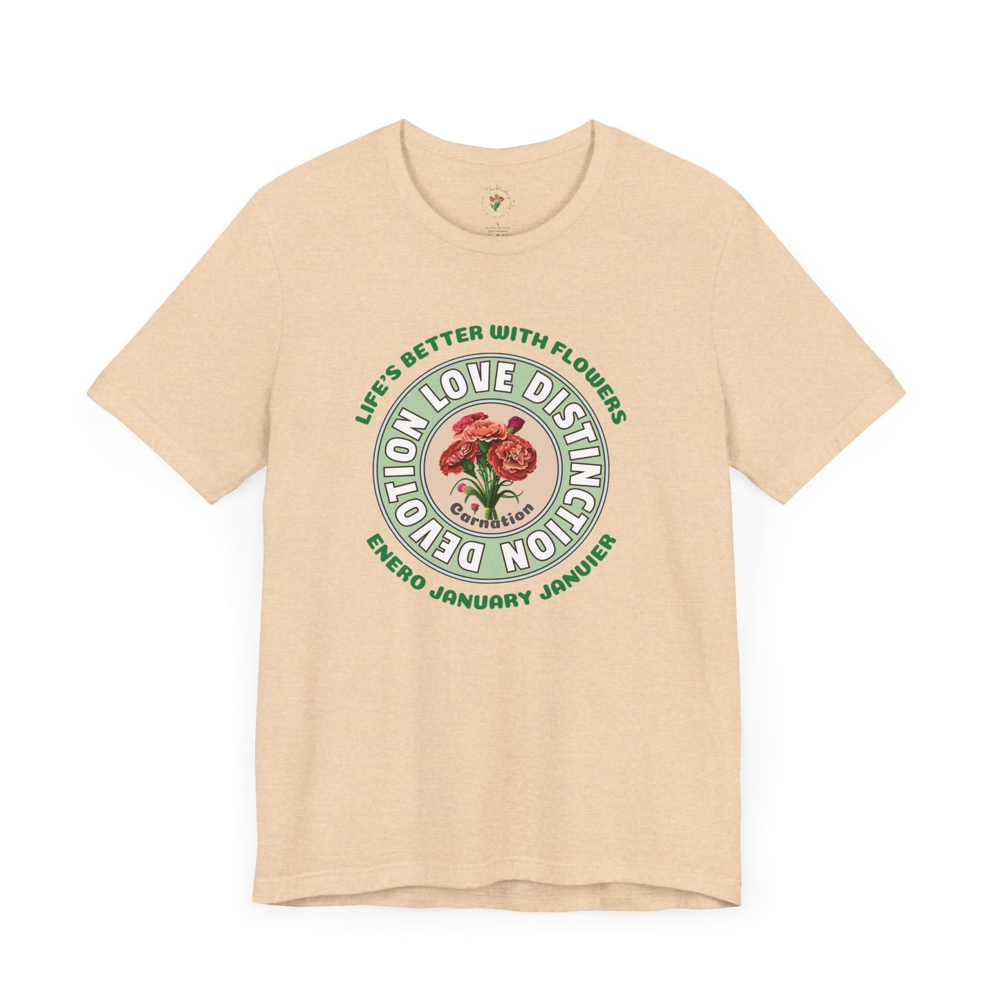 January Carnation Inspired Tee