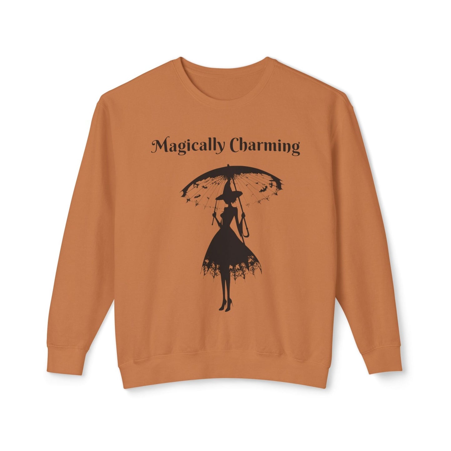 Coquette Inspired Lightweight Crewneck Sweatshirt Featuring Witch