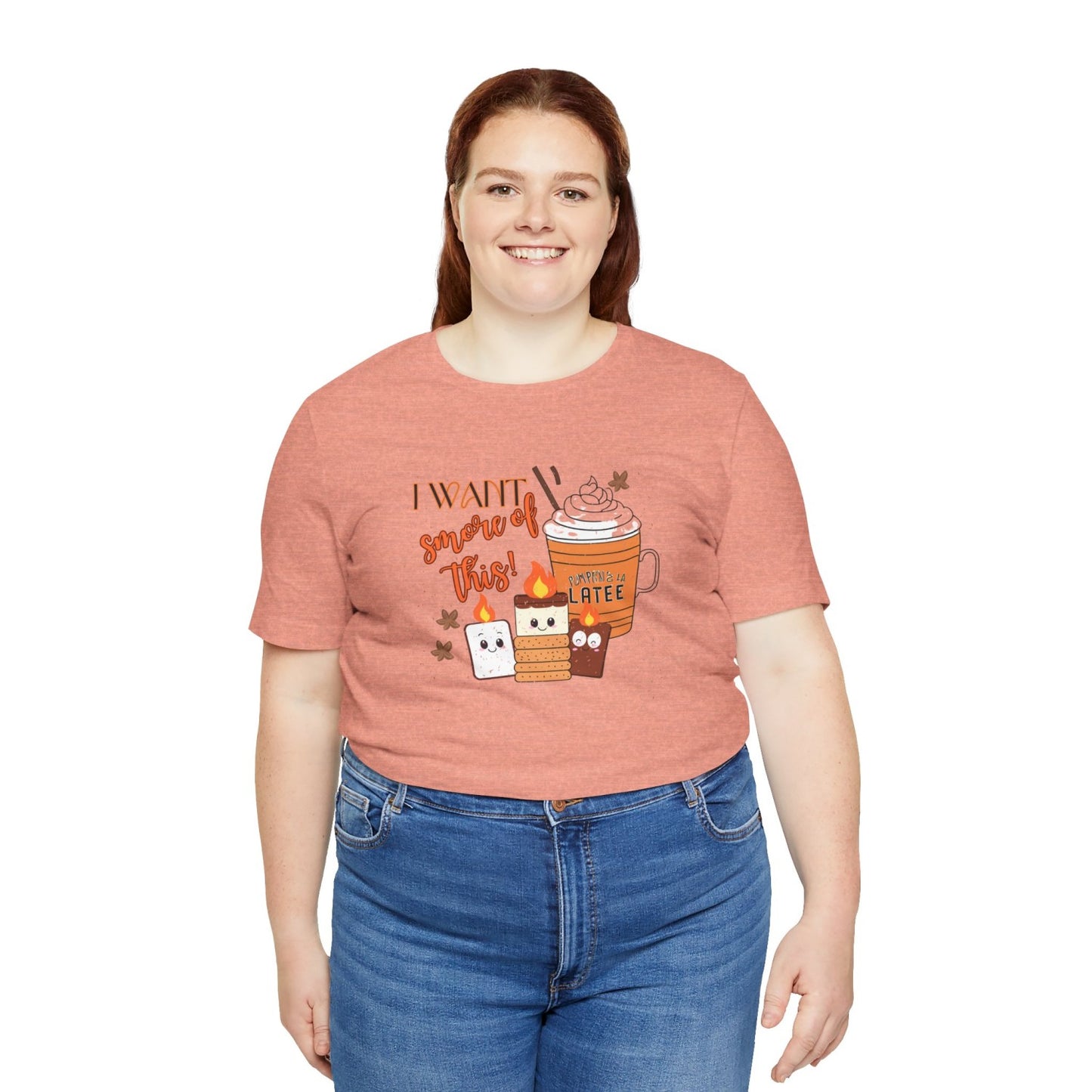 Light-Hearted Funny Fall T-Shirt Featuring Seasonal Treats