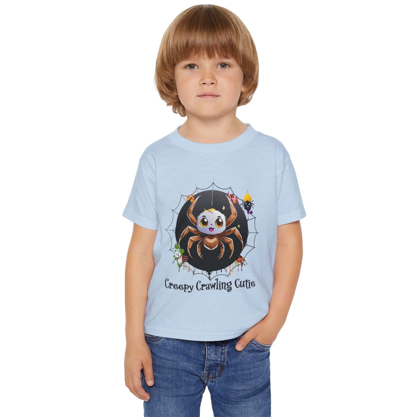 Halloween Inspired Creepy Spider Heavy Cottonâ„¢ Toddler T-shirt