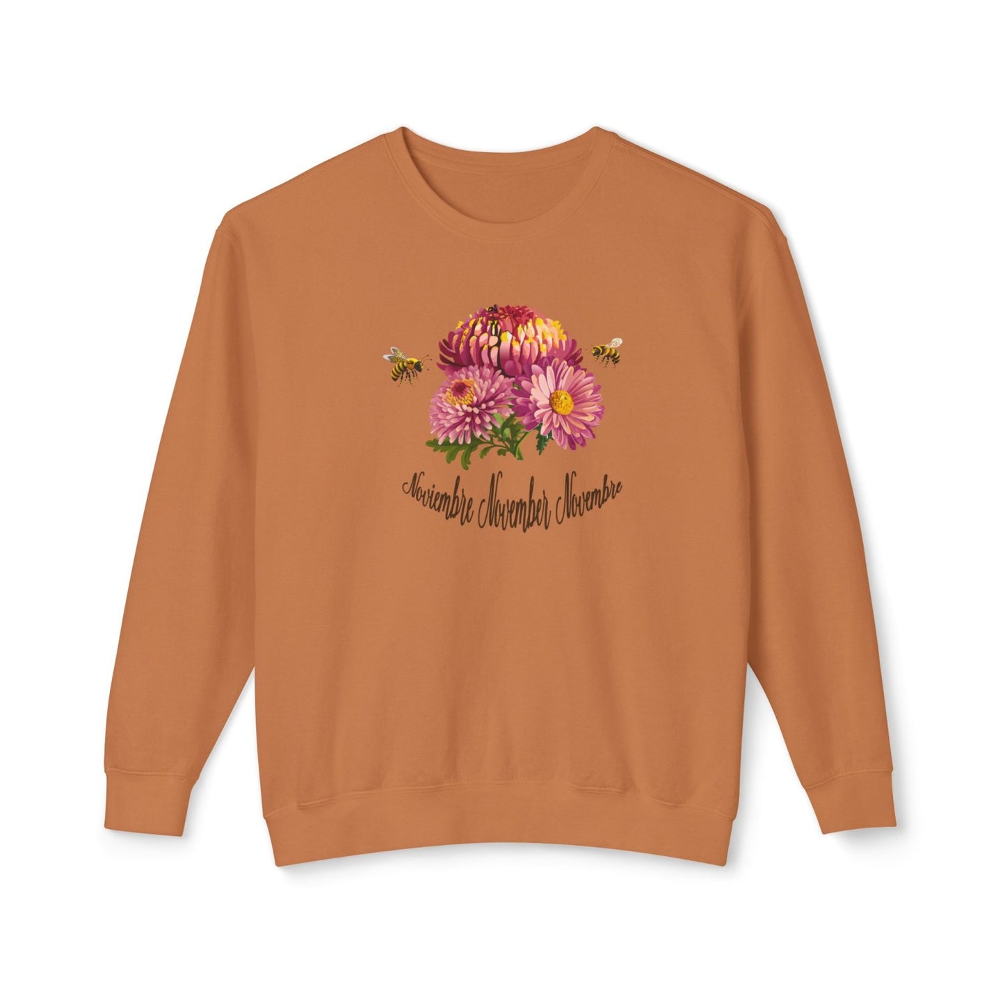 Cozy November Birth Flower Inspired Sweatshirt