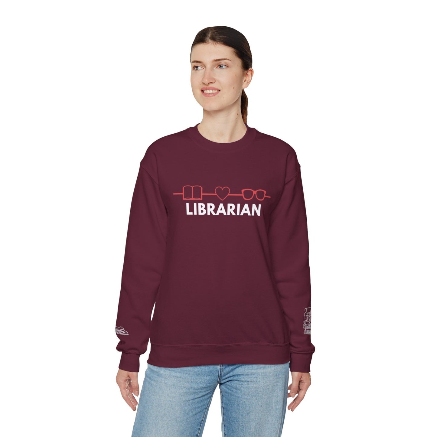 Comfy Librarian Crewneck Sweatshirt