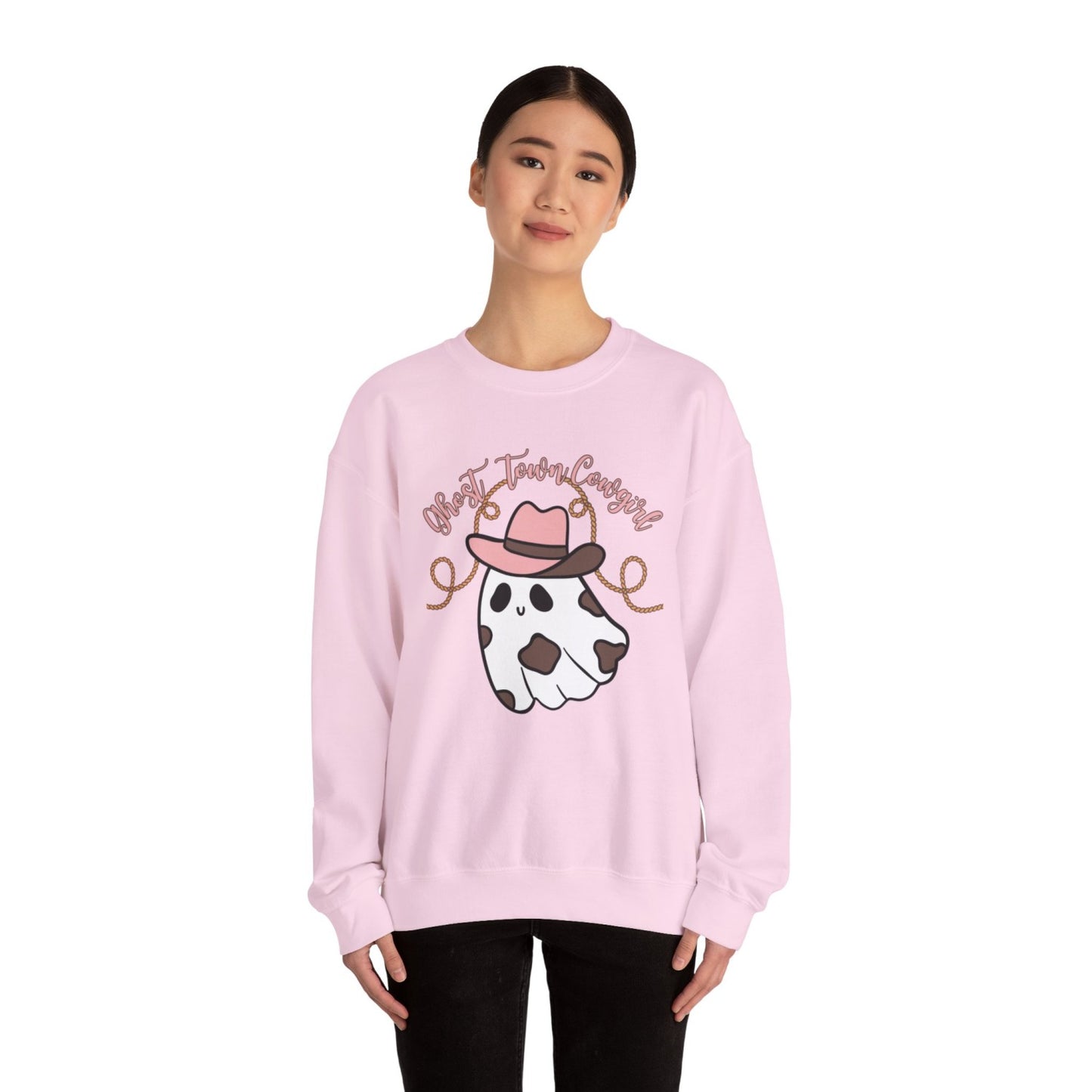 Western Inspired Halloween Heavy Blendâ„¢ Crewneck Sweatshirt