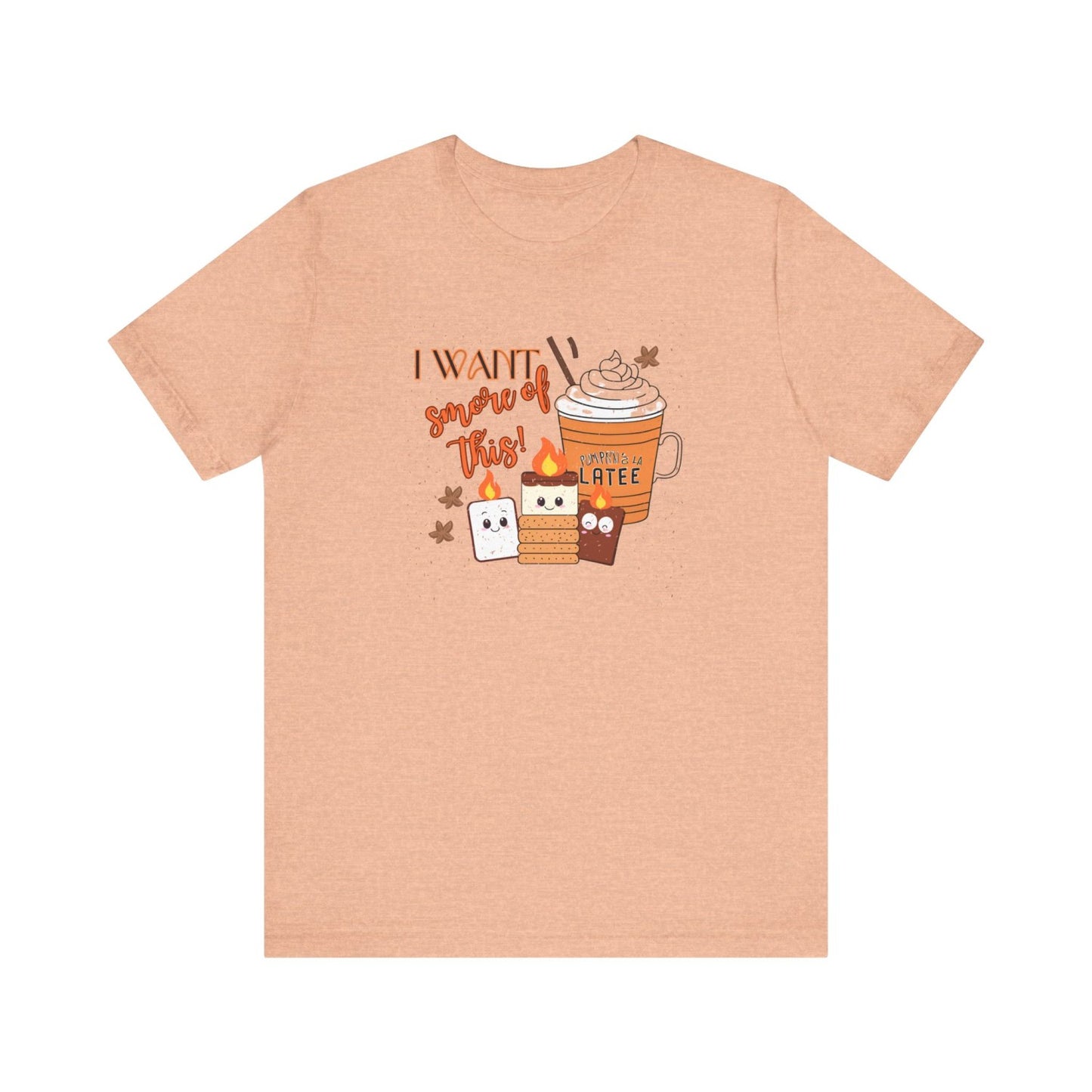 Light-Hearted Funny Fall T-Shirt Featuring Seasonal Treats
