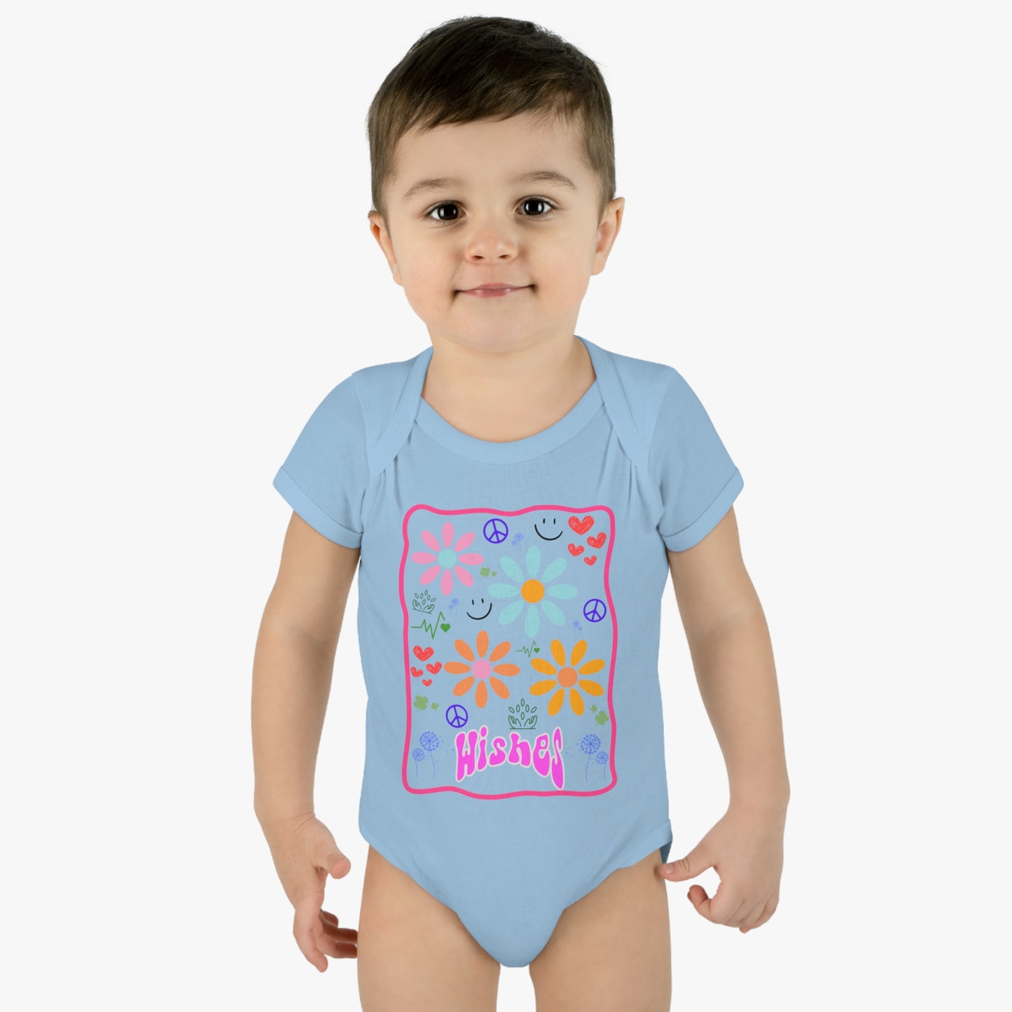 Joyful Wishes Infant Baby Rib Bodysuit