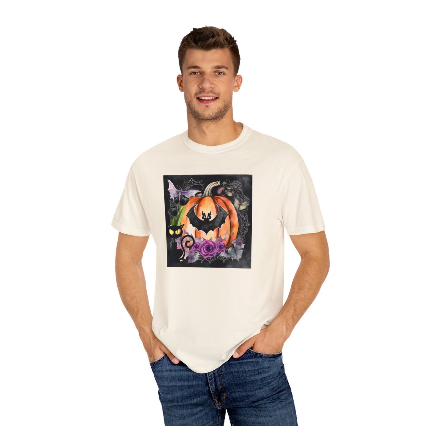 Vintage Inspired Halloween T-Shirt Featuring Jack-o-Lantern