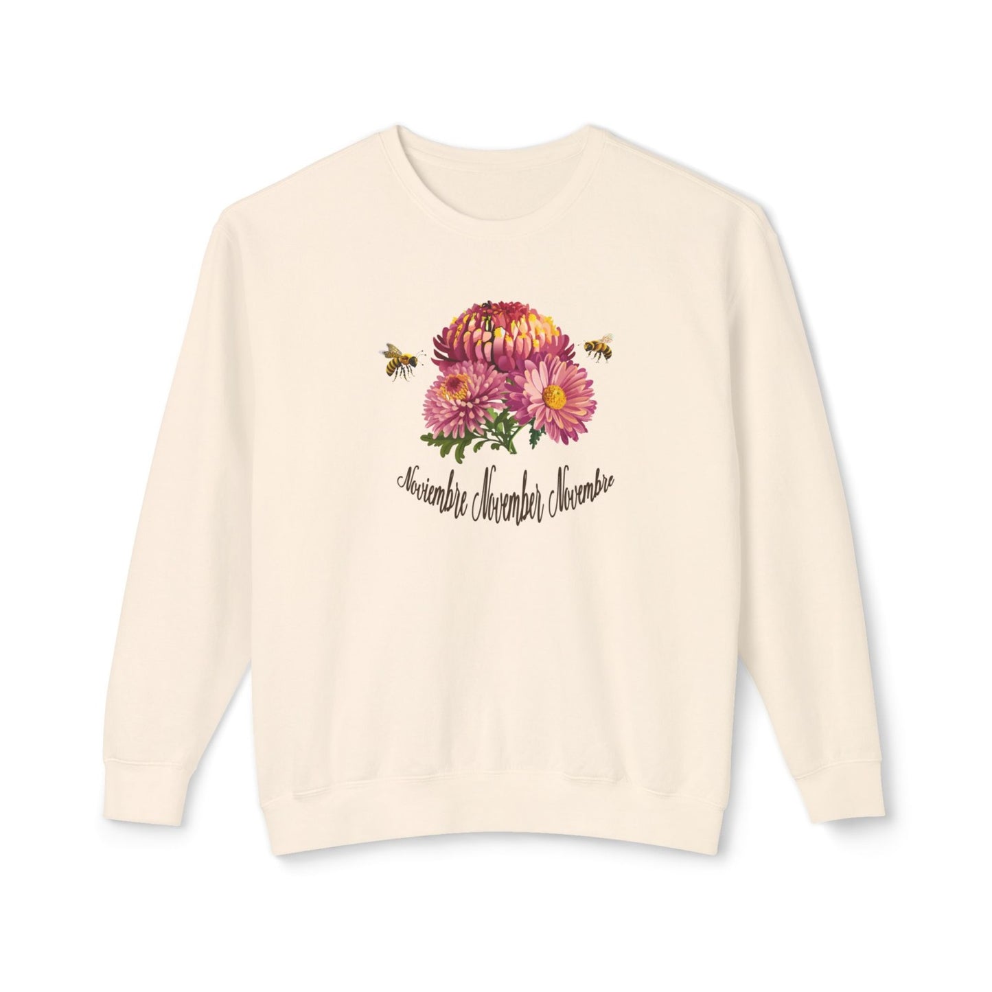 Cozy November Birth Flower Inspired Sweatshirt
