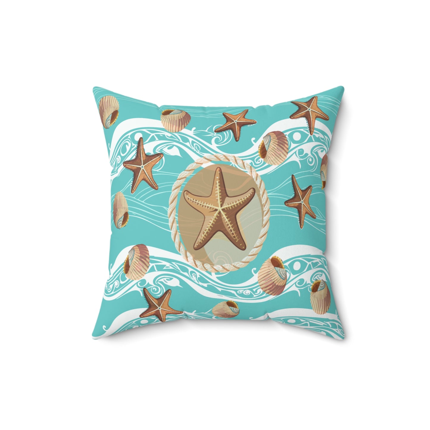Nautical Inspired Square Pillow