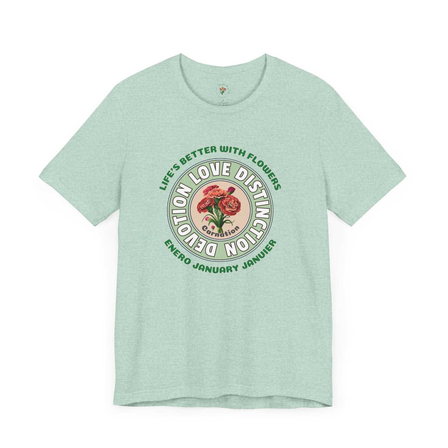 January Carnation Inspired Tee