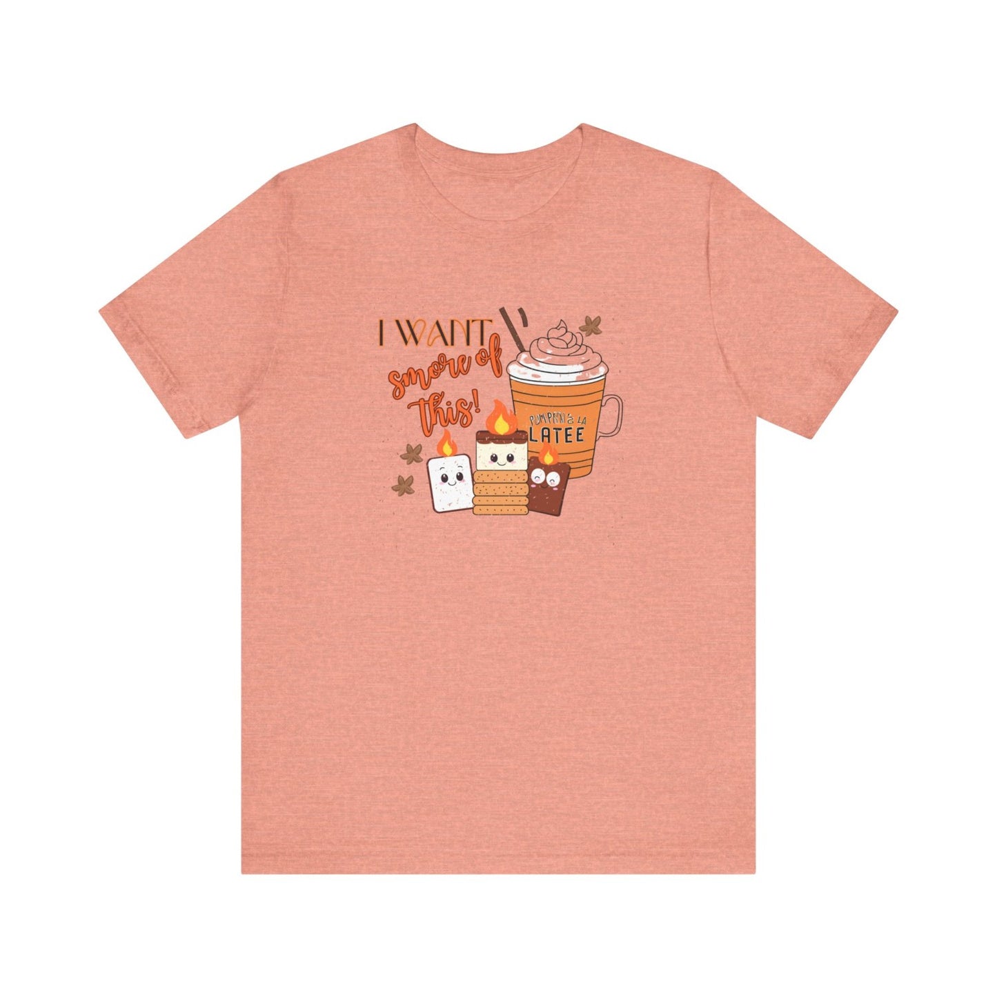 Light-Hearted Funny Fall T-Shirt Featuring Seasonal Treats