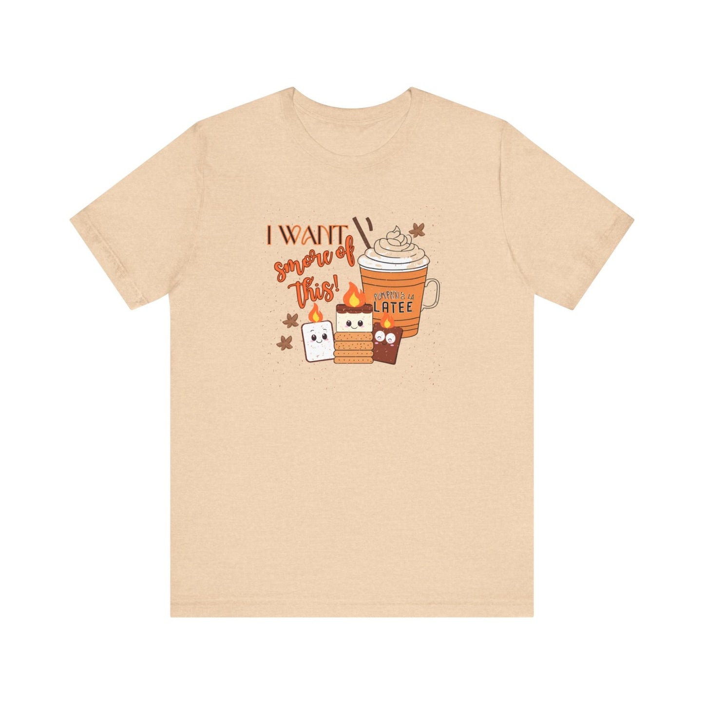 Light-Hearted Funny Fall T-Shirt Featuring Seasonal Treats