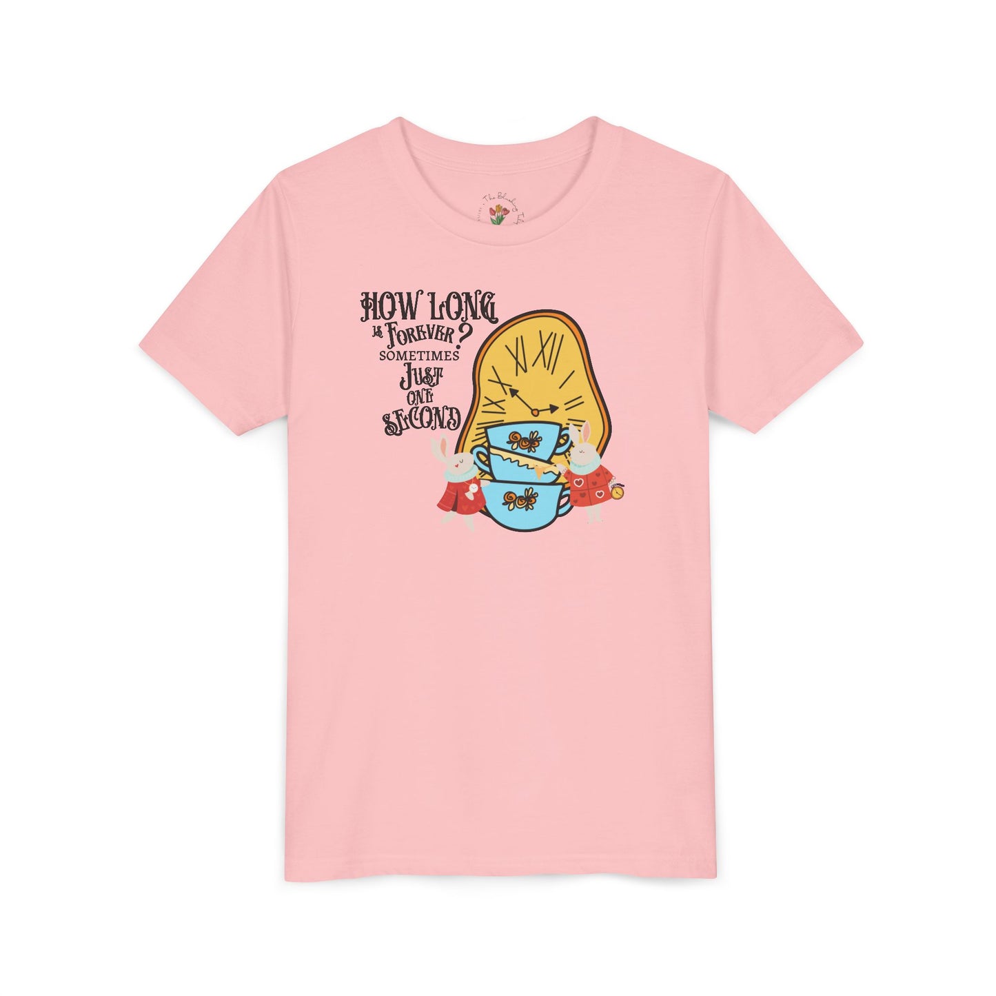 Wonderland Rabbit Inspired Youth Short Sleeve Tee