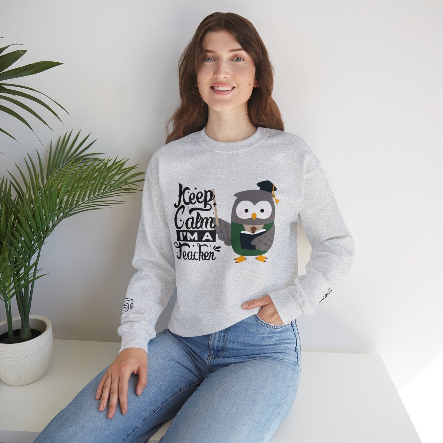 Comfy Teacher Crewneck Sweatshirt
