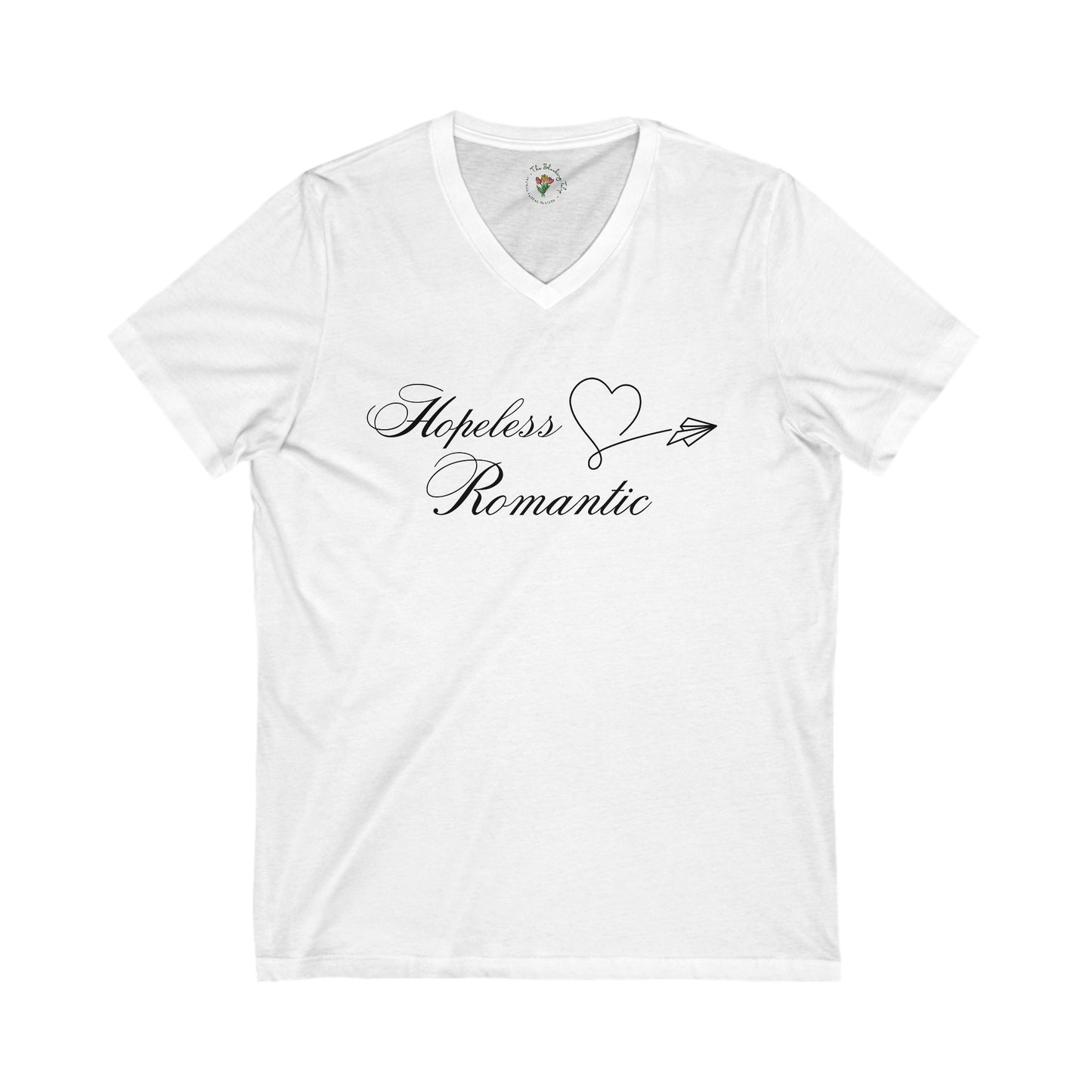 Hopeless Romantic Jersey Short Sleeve V-Neck Tee