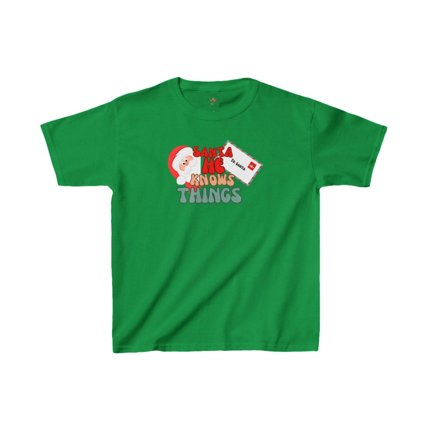 Funny Santa Kids Heavy Cottonâ„¢ Tee