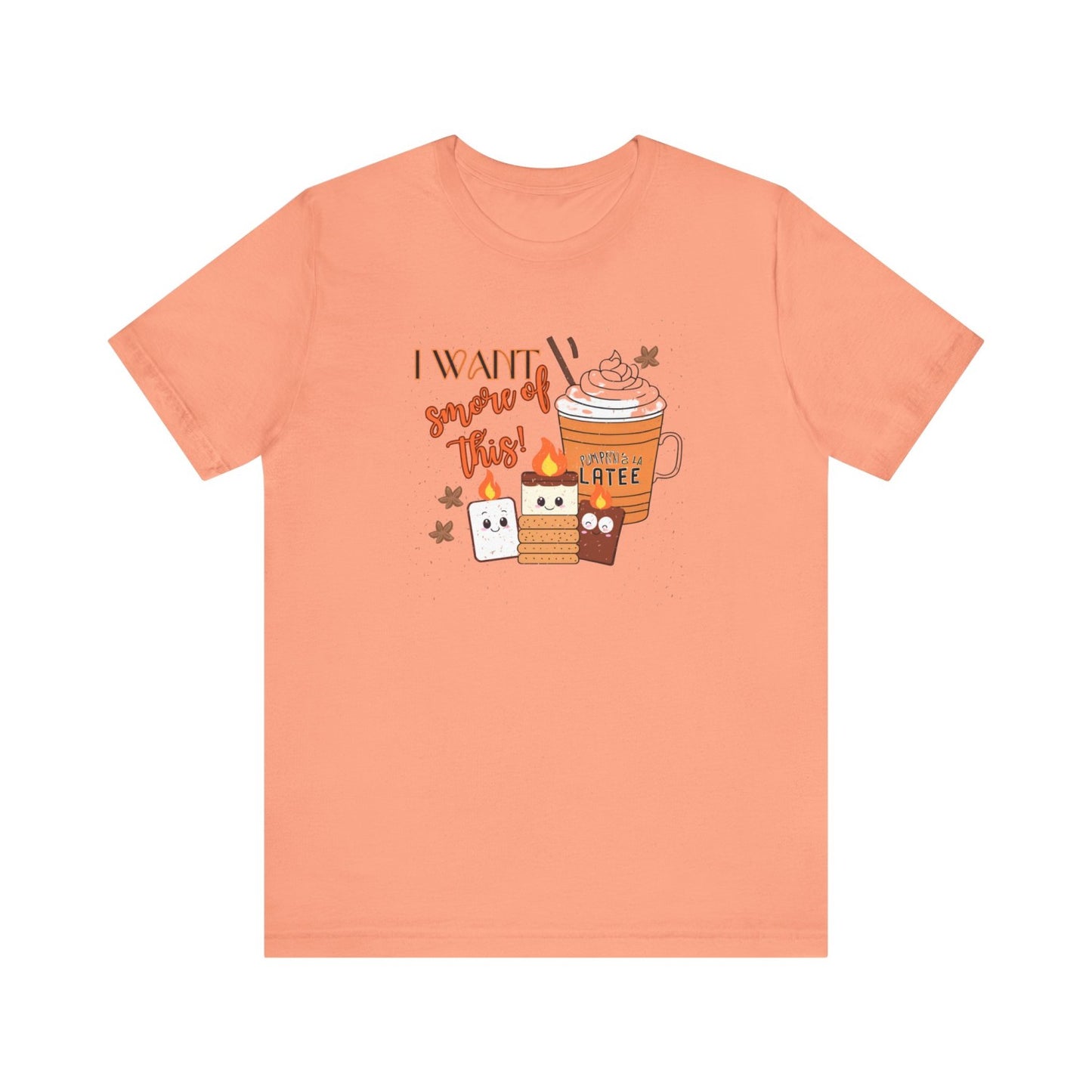 Light-Hearted Funny Fall T-Shirt Featuring Seasonal Treats