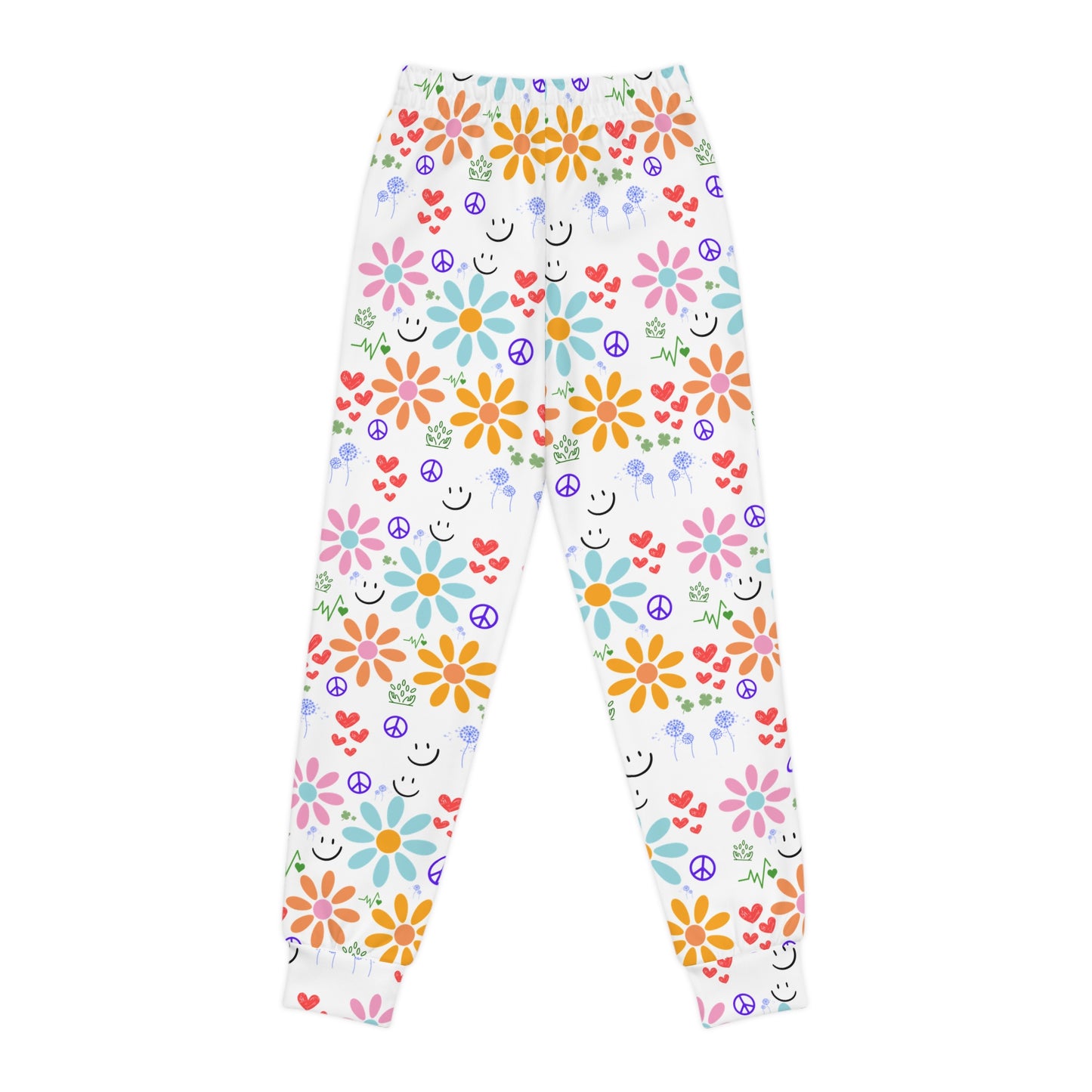 Wishes Collection Youth Joggers  (in White)