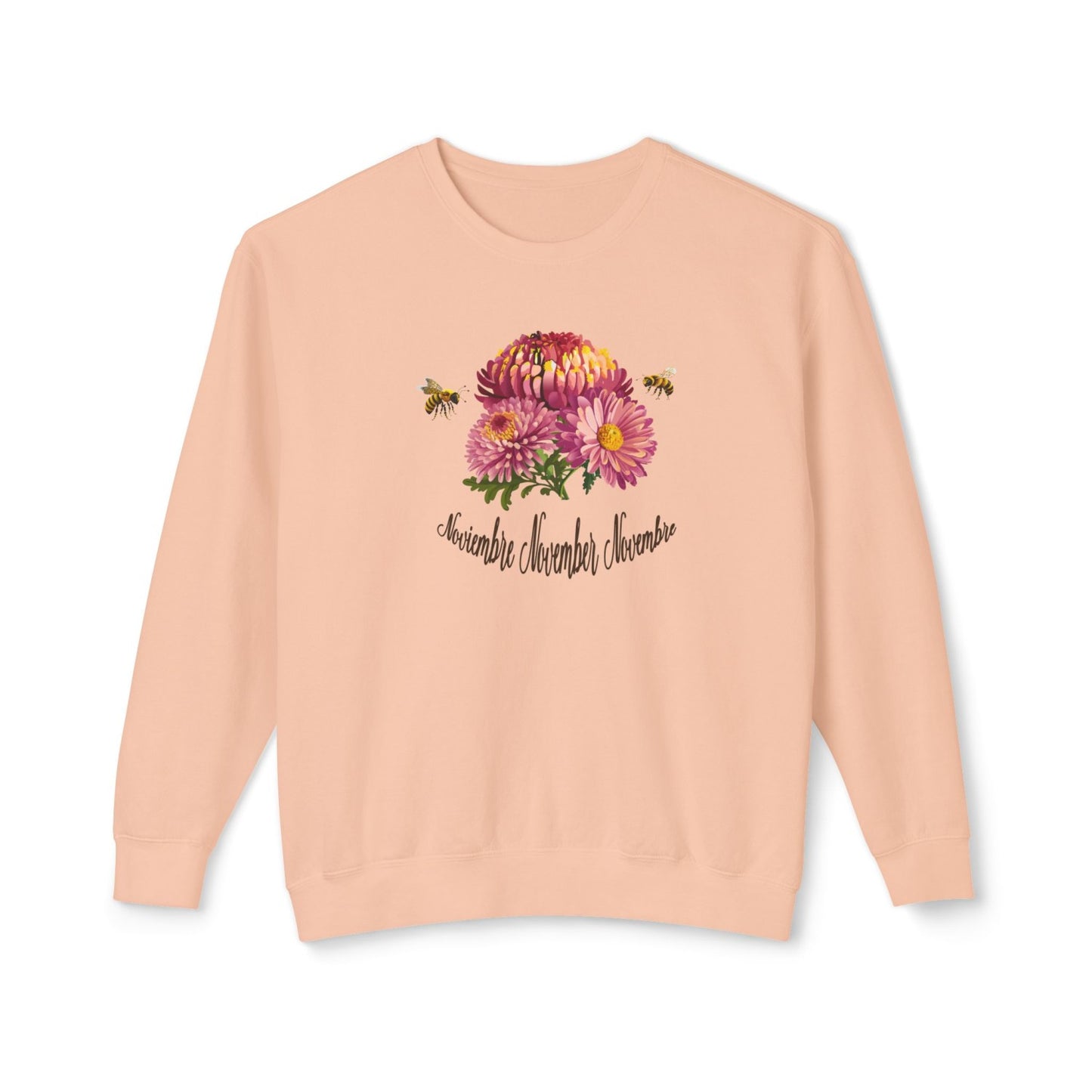 Cozy November Birth Flower Inspired Sweatshirt