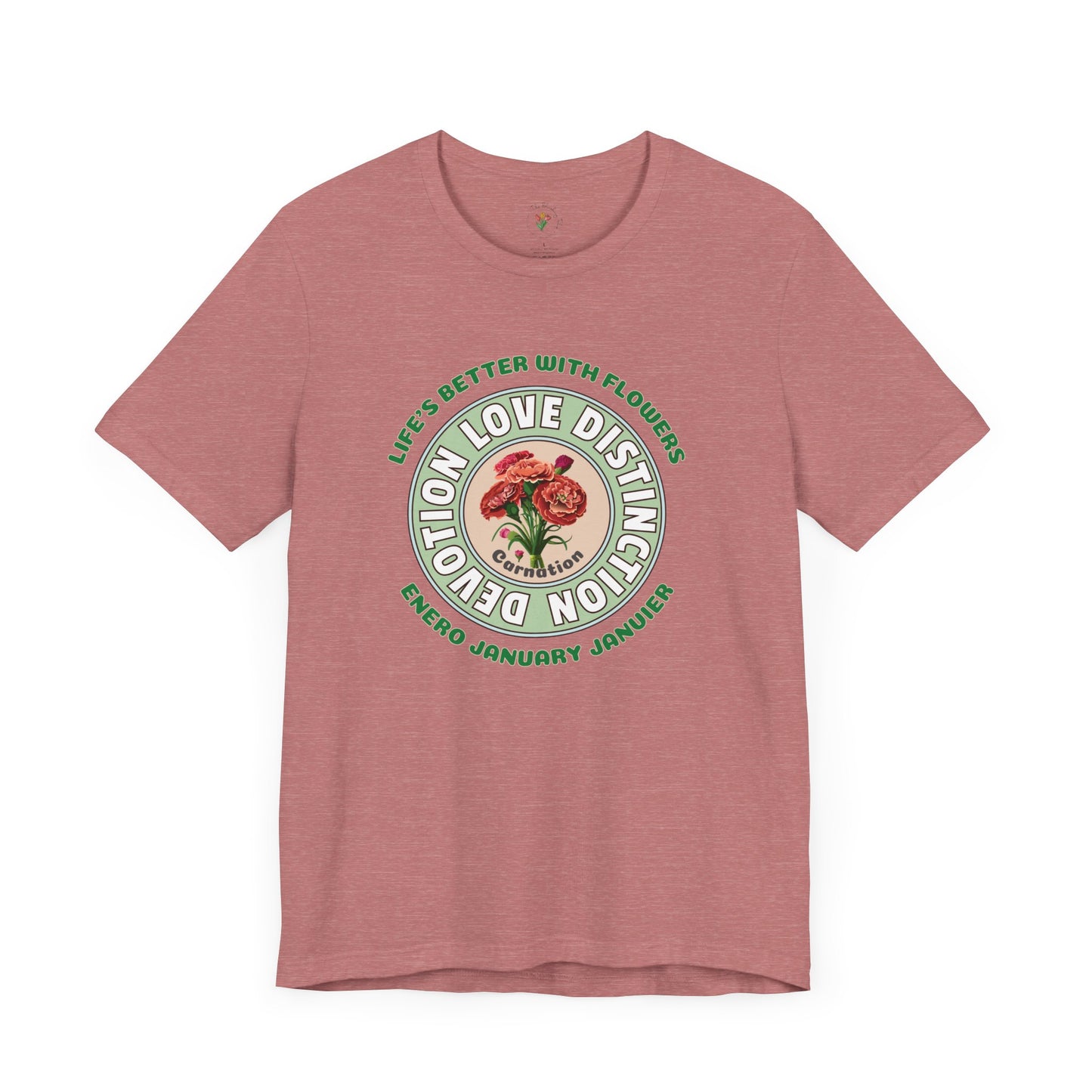 January Carnation Inspired Tee