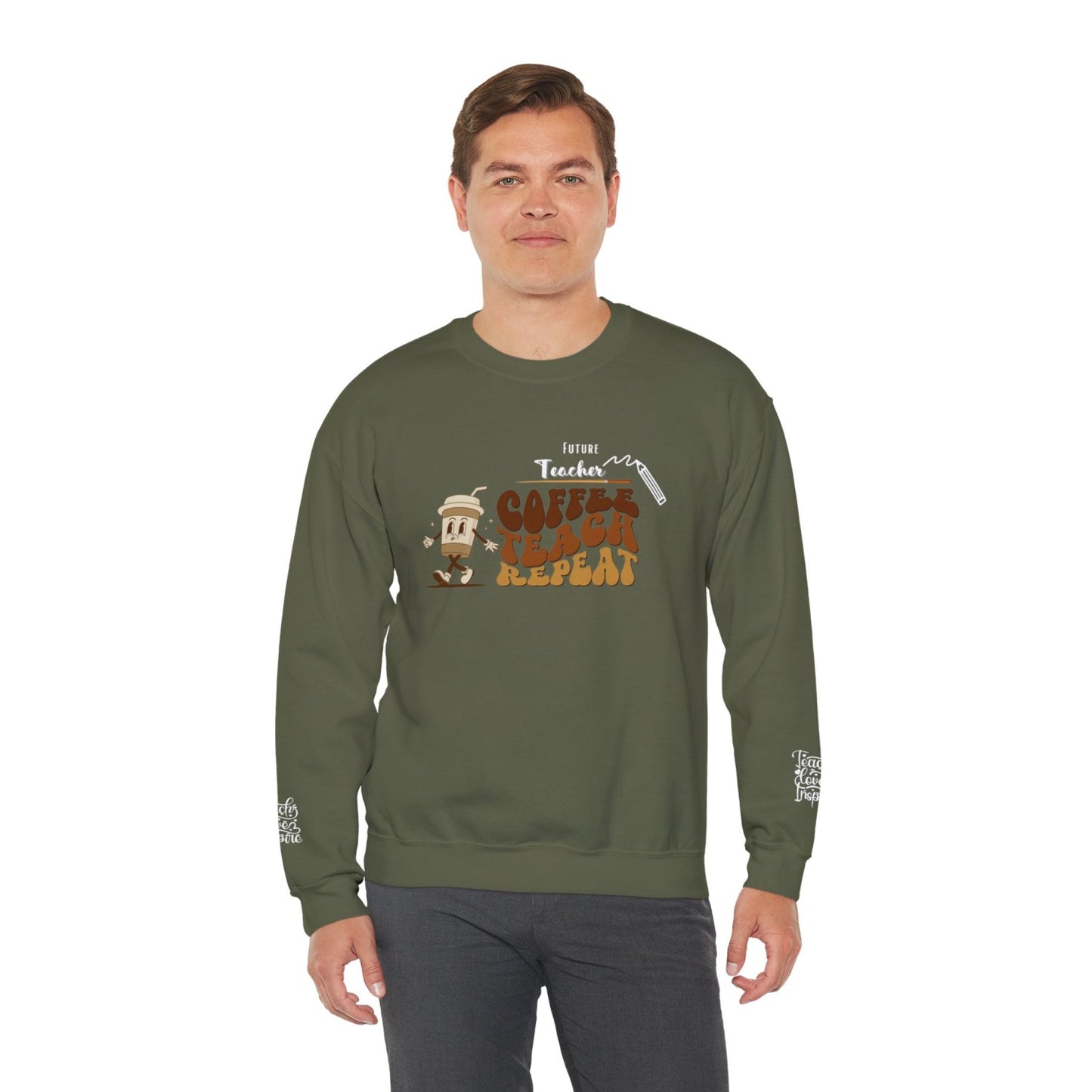Comfy Future Teacher Crewneck Sweatshirt