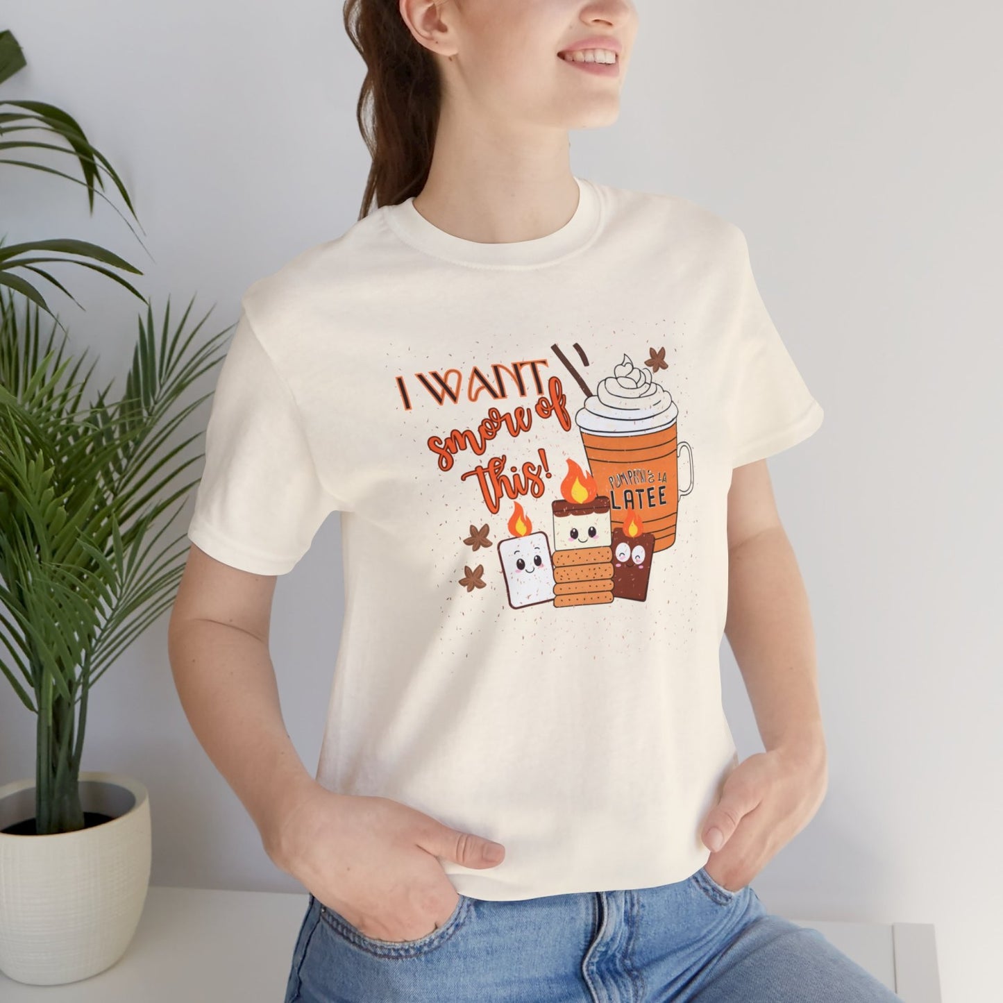 Light-Hearted Funny Fall T-Shirt Featuring Seasonal Treats