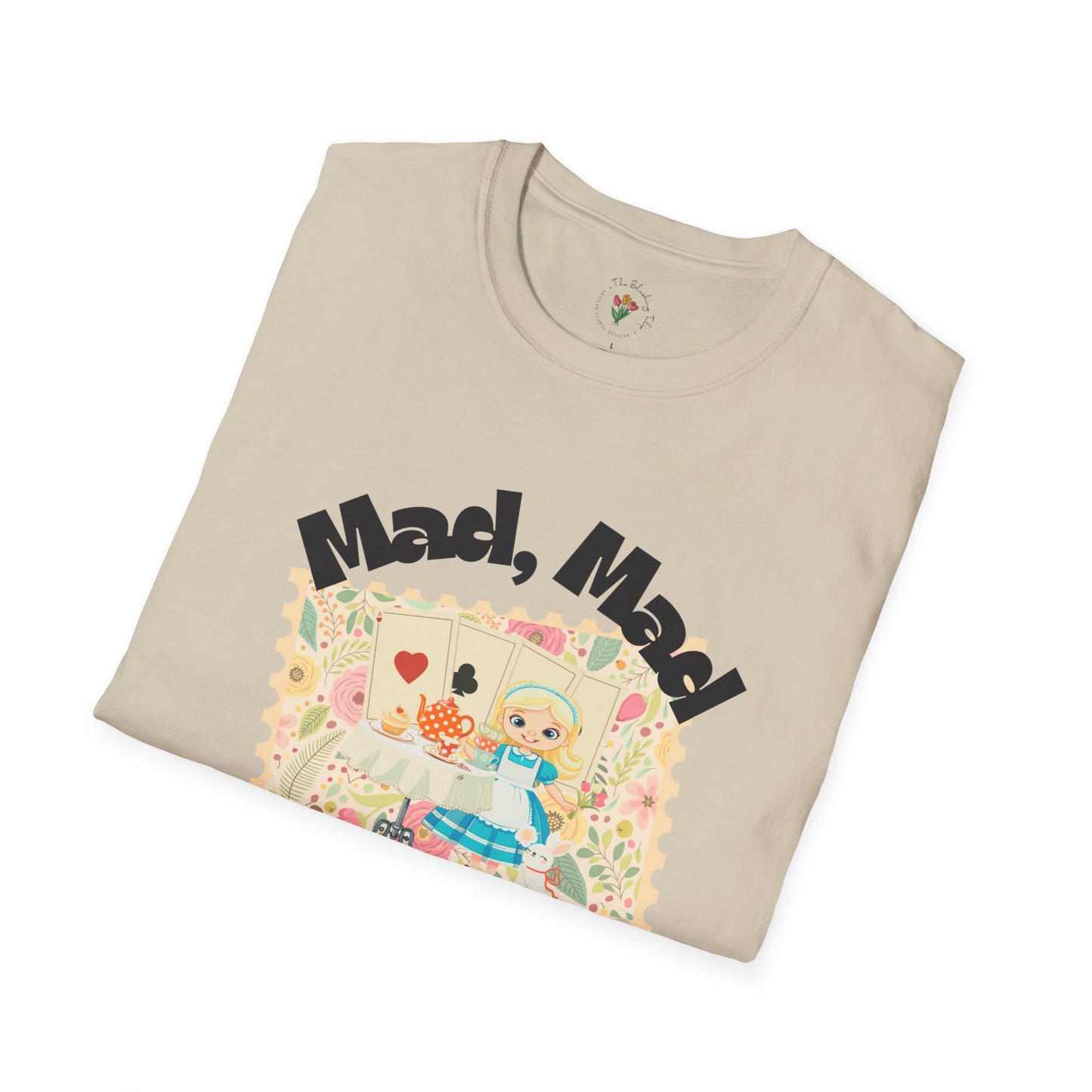 Mad, Mad Tea Party Unisex Softstyle T-Shirt - Fun & Whimsical Design for Kids Parties