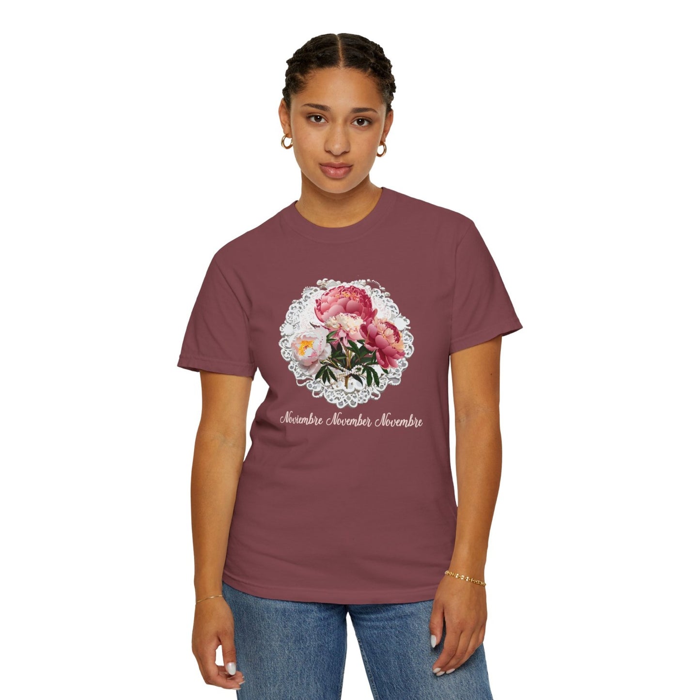 Comfy November Inspired Floral Tee