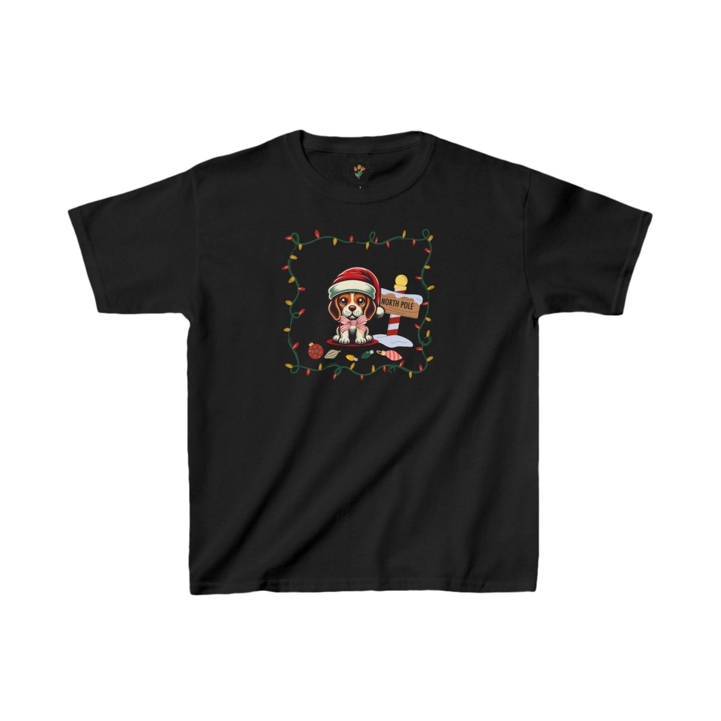 North Pole Beagle Kids Heavy Cottonâ„¢ Tee