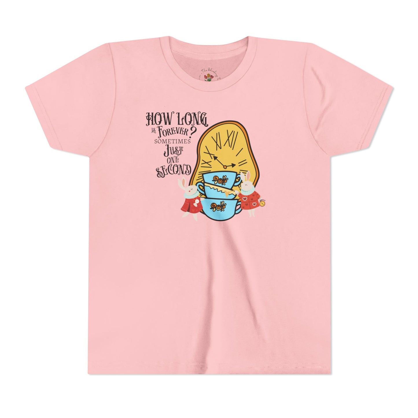 Wonderland Rabbit Inspired Youth Short Sleeve Tee