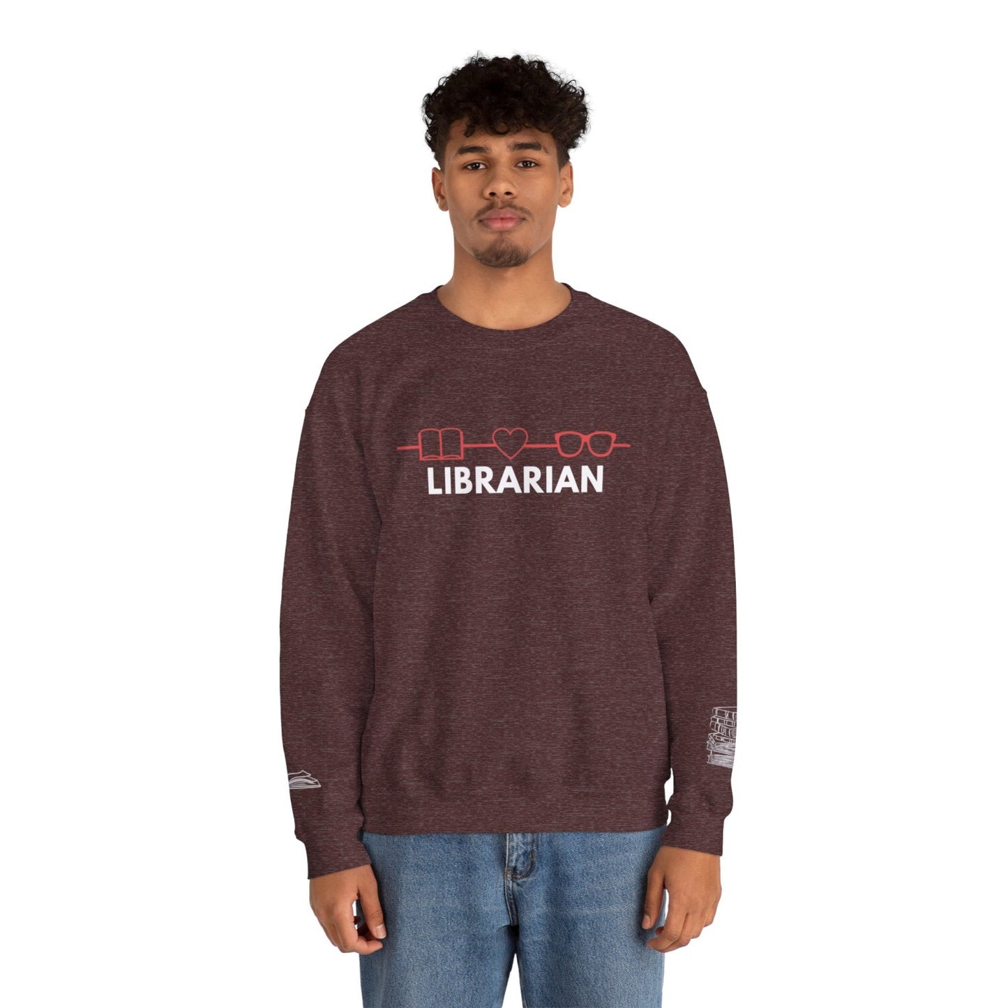 Comfy Librarian Crewneck Sweatshirt