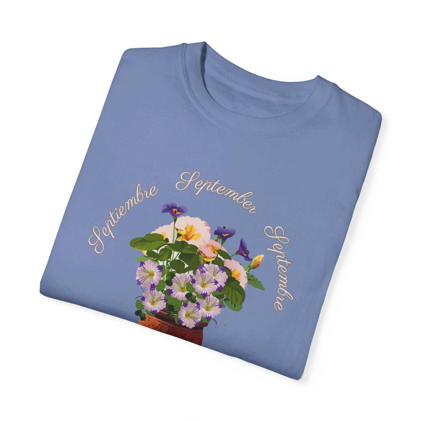 September Inspired Floral T-Shirt Featuring Morning Glories
